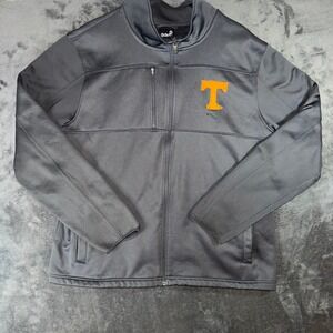 Mens XL Gen2 Tennessee Volunteers Jacket Gray Good NCAA Full Zip Fleece Logo